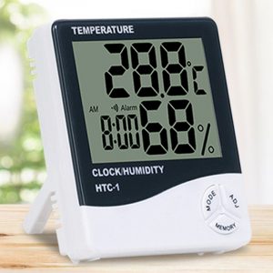 Termohigrometru cu Ceas