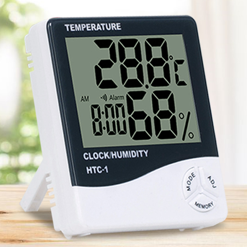 Termohigrometru cu Ceas