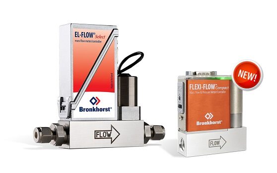 The new FLEXI-FLOW instrument (right) is very compact